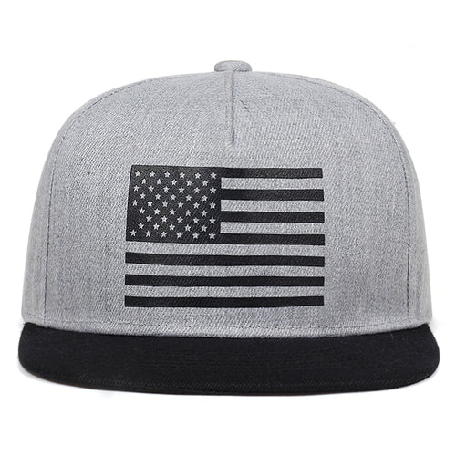 American Flag Snapback Cap